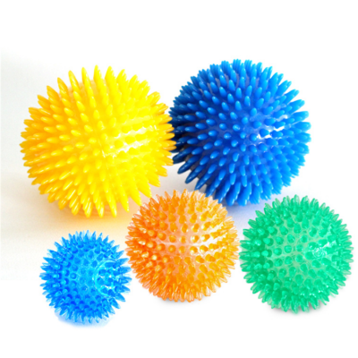 Squeaky Chewing Balls Puppy Chew Toys Soft Stab Balls Cleaning Teeth Toys Play Balls with High Bounce for Large Medium Small Pet